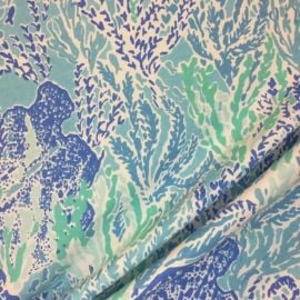 Lilly Pulitzer - Let39s Cha Cha - Lee Jofa - Shorely Blue - Upholstery Fabric by the Yard - Custom Pillows - Roman Shades - Cushion - Fabric - at Etsy