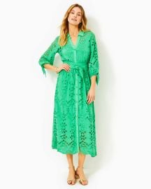 Lilly Pulitzer Amrita Eyelet Midi Dress at Lilly Pulitzer