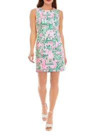 Lilly Pulitzer Mila Stretch Shift Dress in Mandevilla Baby Always Worth It at Belk