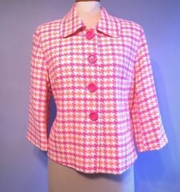 Lilly Pulitzer Pink and Orange Houndstooth Jacket at Poshmark