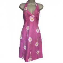 Lilly Pulitzer Women\'s Pink and White Going-out-dresses at Depop