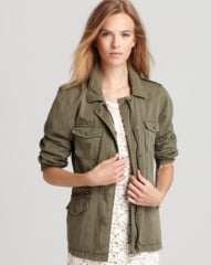 Lily Aldridge for Velvet Jacket - Army at Bloomingdales