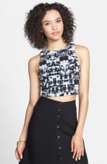 Lily White Print Crop Tank at Nordstrom