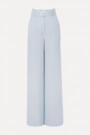 Lily belted woven wide-leg pants at Net A Porter