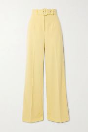 Lily belted woven wide-leg pants at Net A Porter