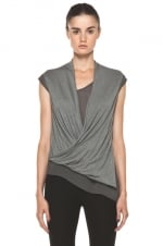 Lily's grey top by Helmut Lang at Forward by Elyse Walker