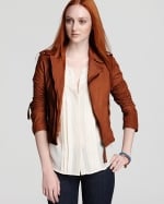 Lily's leather jacket by Joie at Bloomingdales