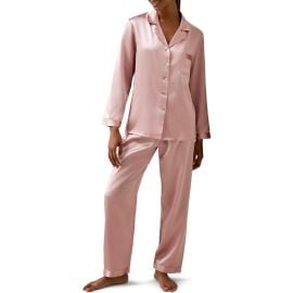 Lilysilk 22 Momme Full Length Silk Pajamas Set at Nordstrom