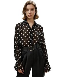 Lilysilk Polka Dots Georgette Blouse at Macys