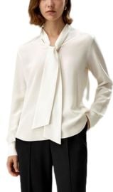 Lilysilk Silk Bowtie Blouse at Nordstrom