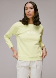 Lime Voila Logo Sweat WHISTLES at Whistles