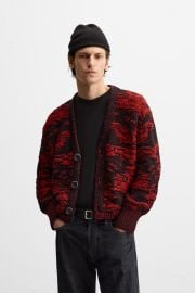 Limited Edition Jacquard Cardigan at Zara