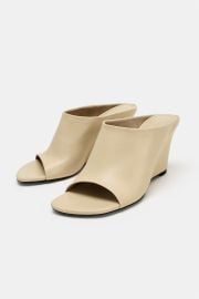 Limited Edition Leather Wedges at Zara
