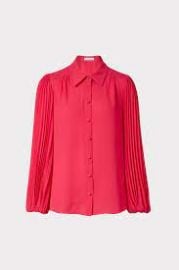 Lina Pleat Blouse at Milly