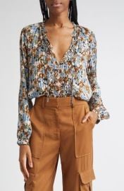 Linds Pleated Silk Top at Nordstrom Rack
