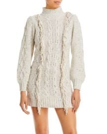 Line & Dot Daria Fringe Trim Sweater Dress at Bloomingdales