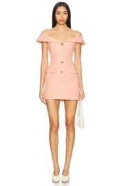 Line Dot Kasia Dress In Coral at Revolve