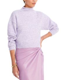 Line Dot Lila Rolled Mock Neck Sweater Bloomingdales at Bloomingdales