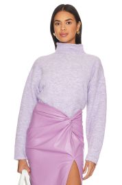 Line Dot Lila Sweater in Orchid at Revolve