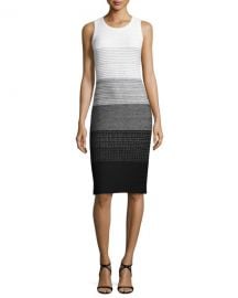 Linear Degrade Knit Sheath Dress at Neiman Marcus