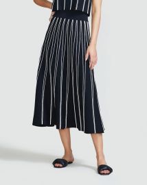 Linear Knit Midi Skirt Lela Rose at Lela Rose