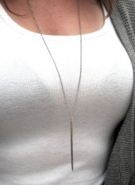 Linear Necklace by HeidiLeeDesign at Etsy