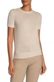 Linen & Cashmere Knit Short Sleeve T-Shirt at Nordstrom Rack