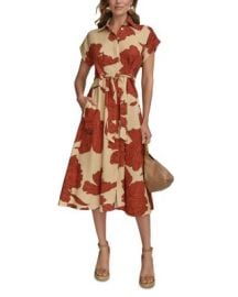 Linen Blend Shirtdress at Bloomingdales