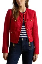 Linen Herringbone Jacket at Nordstrom
