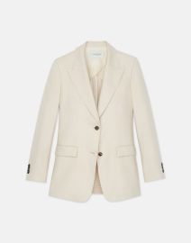 Linen Peak Lapel Blazer Lafayette 148 New York at Lafayette 148 New York