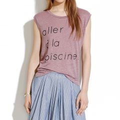 Linen Piscine Muscle Tee at Madewell