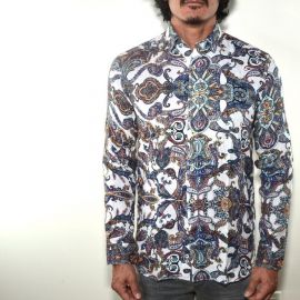 Linen Shirt in Persi Paisley at Bia Boro