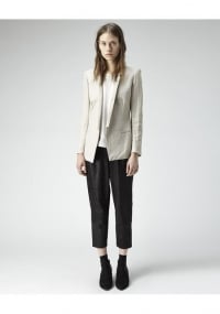 Linen blazer by Helmut Lang at La Garconne