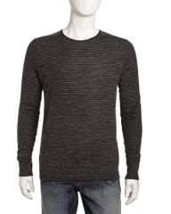 Linen blend stripe sweater by Vince at Last Call