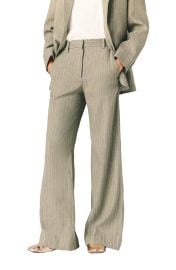 Linen-blend suit trousers at Nordstrom