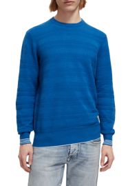 Linen-blended crewneck sweatshirt Scotch amp Soda at Scotch & Soda