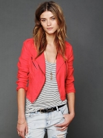 Linen moto jacket by Free People at Free People