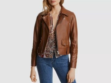 Lini Mila Leather Moto Jacket at eBay