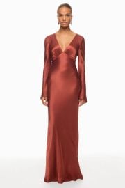 Lino Open Back Tie Gown by Shona Joy Rent the Runway at Rent the Runway