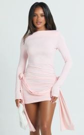 Lioness - Glory Mini Dress in Blush Showpo USA at Showpo