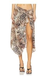 Lioness Banks Midi Skirt In Chocolate Animal at Revolve