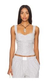 Lioness Cobain Corset In Ivory Multi Stripe at Revolve