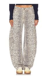 Lioness Horseshoe Jeans In Leopard Fade at Revolve