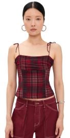 Lioness Humphrey Cami Crimson Plaid M at Shopbop