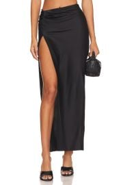 Lioness Mariah Maxi Skirt In Onyx at Revolve