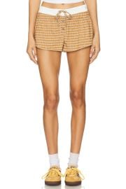 Lioness Nirvana Short In Chocolate Check at Revolve