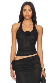 Lioness Soul Mate Halter Top In Onyx at Revolve