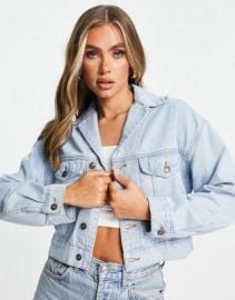 Lioness easy rider denim jacket in light wash at ASOS