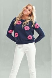 Lip Print Sweater by Brodie at Shoptiques