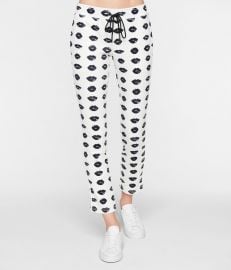 Lip Print Track Pants by Pam & Gela at Pam and Gela